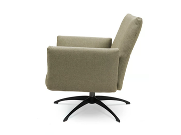KALOS - Swivel fabric armchair with armrests with 4-spoke base by Fischer Möbel - view 3